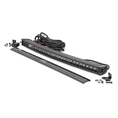 Rough Country Black Series 30" Curved Cree LED Light Bar with Cool White DRL - 72730BLDRL